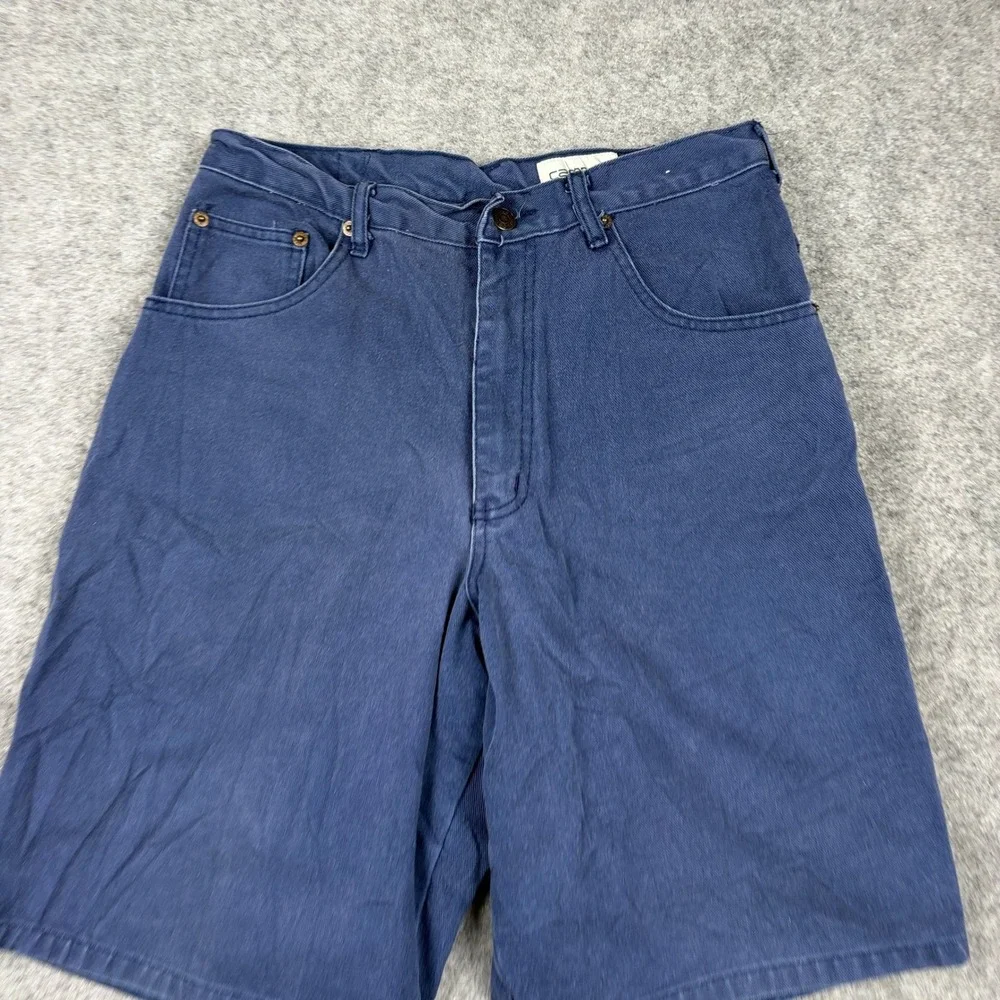 Y2K Campus Denim‎ Shorts Mens 32 Blue Vintage 90s Baggy Workwear Gorpcore Skate